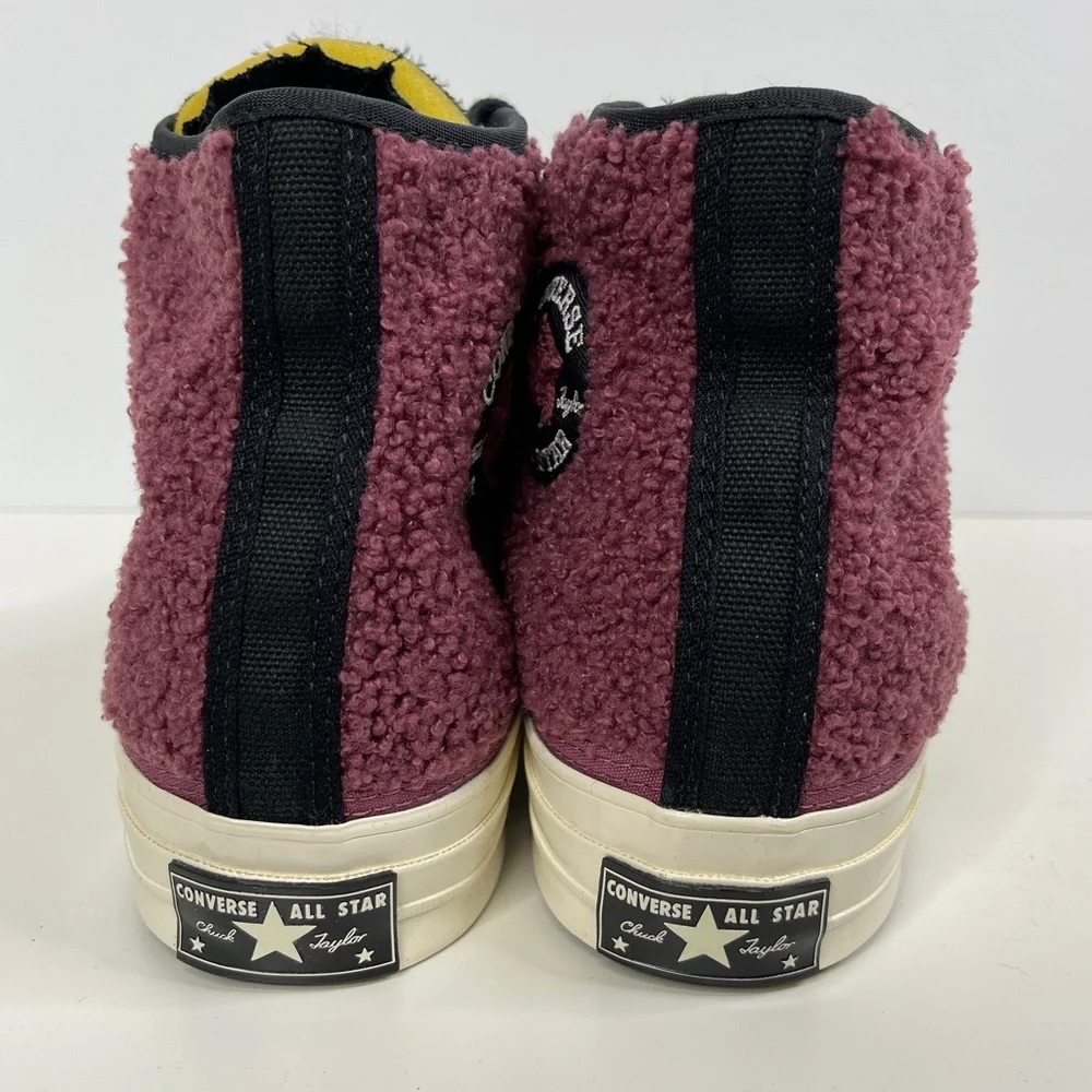 CONVERSE Chuck 70 Cozy Utility Sherpa High Top Sneakers NEW Shadowberry Size 10 - Picture 8 of 14